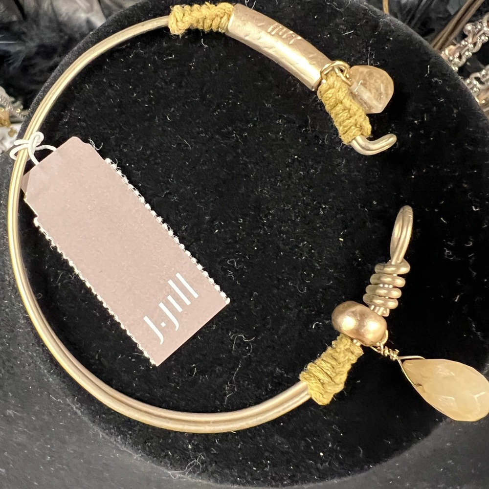 J. Jill Gold Charm Bracelet with Open-Ended Design